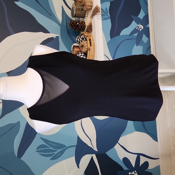 WHBM Black White Reversible Micro Dot Solid Tank Top Blouse S - Picture 4 of 6